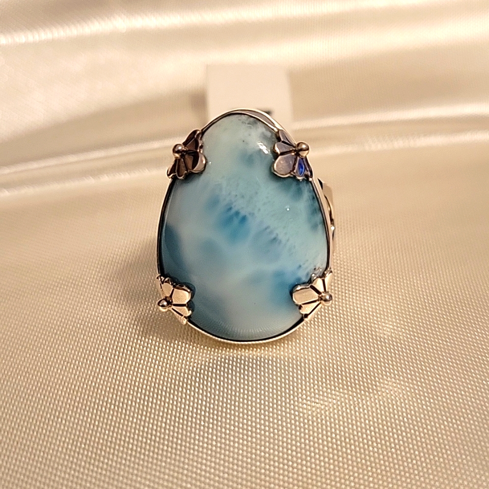 Sajen Larimar Sterling Silver Ring 85$